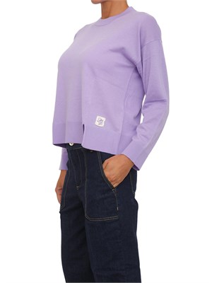Maglia girocollo Liu Jo donna in misto lana lilla in DONNA