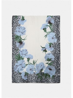 Stola Liu Jo in viscosa con stampa animalier floreale lilla in DONNA