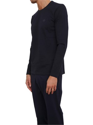 T-shirt girocollo Liu Jo in misto cotone blu in UOMO