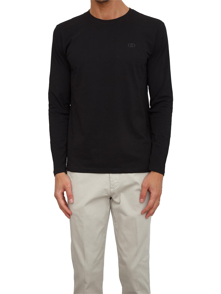 T-shirt girocollo Liu Jo in misto cotone nero