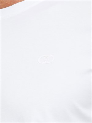 T-shirt girocollo Liu Jo in misto cotone bianco in UOMO