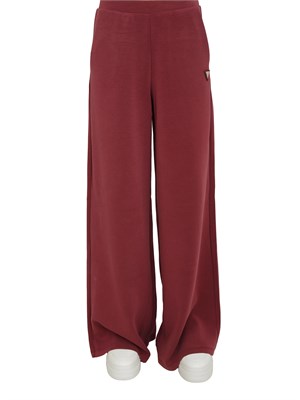 Pantaloni jogging Guess Jeans donna in scuba bordeaux in DONNA