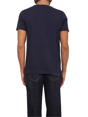 T-shirt Guess Jeans uomo in cotone blu in UOMO
