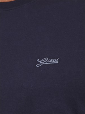 T-shirt Guess Jeans uomo in cotone blu in UOMO