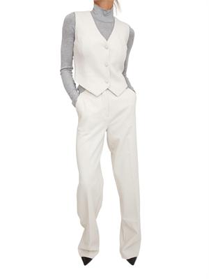 Pantaloni palazzo Guess Jeans donna in viscosa avorio in DONNA