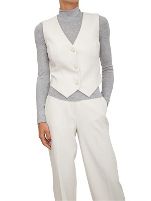 Gilet Guess Jeans donna in viscosa avorio in DONNA