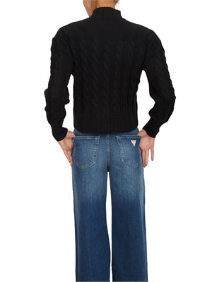 Maglia Guess Jeans donna in misto lana nera in DONNA