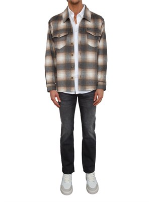 Camicia Guess Jeans in cotone stretch bianco in UOMO