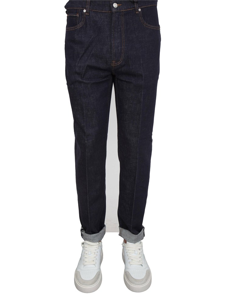 Jeans Guess Jeans uomo in denim blu scuro relaxed slim
