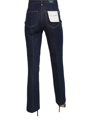 Jeans 5 tasche Guess Jeans donna in cotone denim blu in DONNA