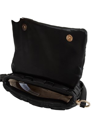 Borsa Marion Guess Jeans in ecopelle intrecciata nera in DONNA