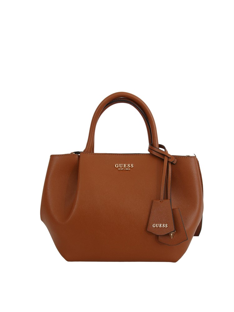 Borsa Amorette Guess Jeans in ecopelle saffiano cuoio