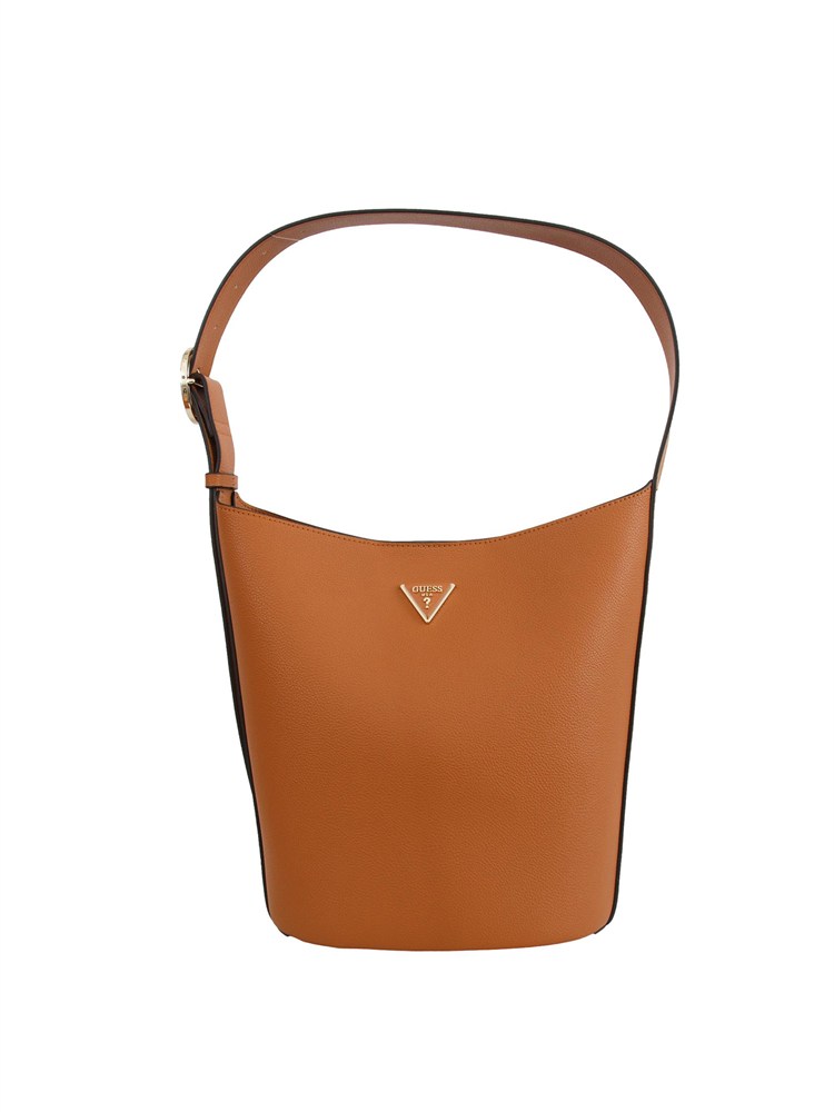 Borsa secchiello Guess Jeans in ecopelle cuoio