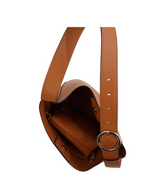 Borsa secchiello Guess Jeans in ecopelle cuoio in DONNA