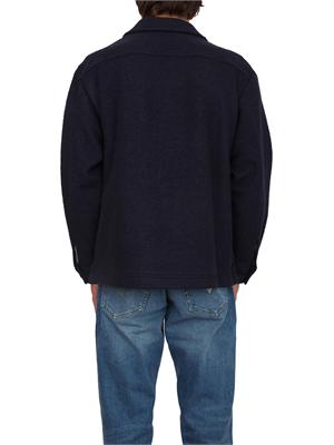 Camicia giacca Guess Jeans in misto lana blu in UOMO