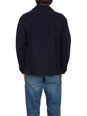 Camicia giacca Guess Jeans in misto lana blu in UOMO