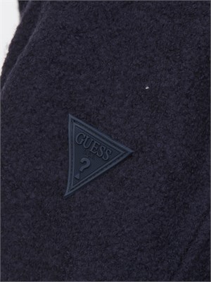Camicia giacca Guess Jeans in misto lana blu in UOMO