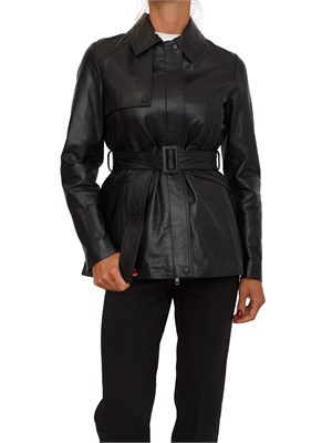 Giacca pelle Sedile Marella nera in DONNA