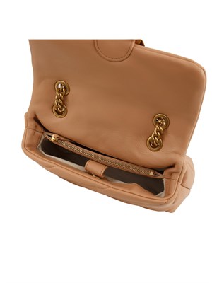 Borsa Mini Love Bag Puff Pinko in pelle rosa in DONNA