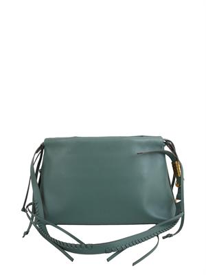 Borsa Pinko Clutch grande in pelle verde in DONNA