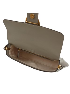 Borsa Pinko Love Bag Slouchy in pelle grigio taupe in DONNA