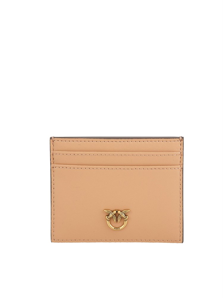 Portacarte Pinko in pelle rosa