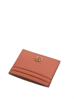 Portacarte Pinko in pelle marrone in DONNA