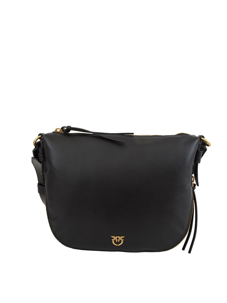 Borsa Pinko hobo media in pelle nera
