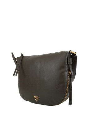 Borsa Pinko hobo media in pelle verde in DONNA
