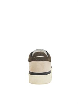 Sneakers Pads Ghoud Venice in pelle bianca e inserti marroni in UOMO