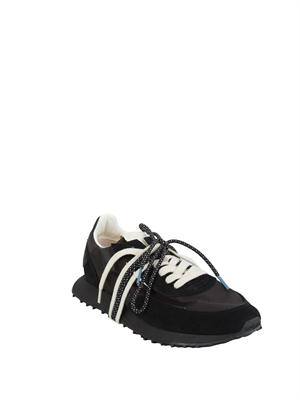 Sneakers Rush Framework di Ghoud Venice in ripstop e suede nero in UOMO