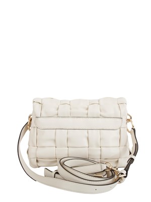 Borsa Marion Guess Jeans in ecopelle intrecciata panna in DONNA