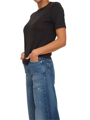 T-shirt Guess Jeans donna in cotone nero in DONNA