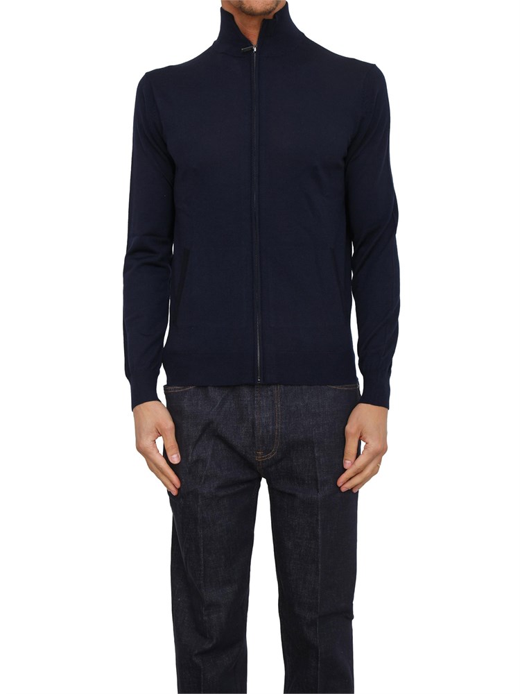 Maglia cardigan Guess Jeans in misto lana blu