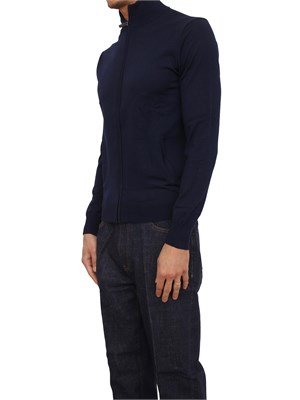 Maglia cardigan Guess Jeans in misto lana blu in UOMO