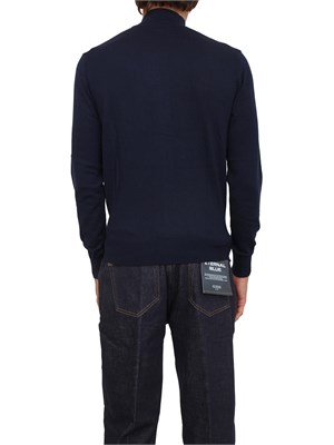 Maglia cardigan Guess Jeans in misto lana blu in UOMO