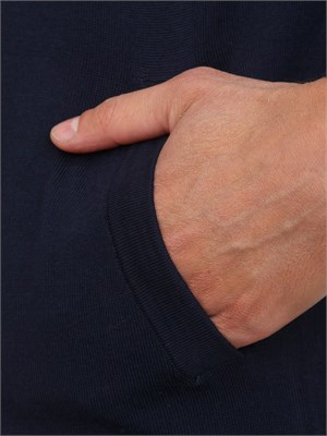 Maglia cardigan Guess Jeans in misto lana blu in UOMO