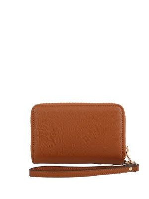 GUESS JEANS Portafoglio Guess Amorette in ecopelle saffiano cuoio in DONNA