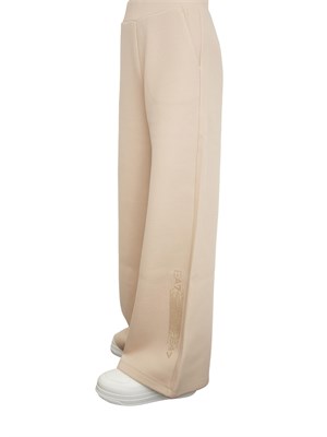 Pantaloni jogging donna EA7 Emporio Armani in misto cotone cristalli logo in DONNA