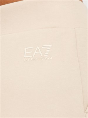 Pantaloni jogging donna EA7 Emporio Armani in misto cotone cristalli logo in DONNA