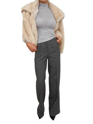 Pantalone Elien Nenette in tessuto resca grigio in DONNA