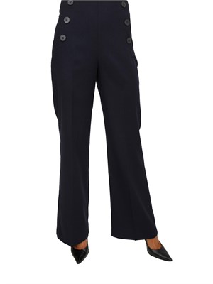 Pantalone Enta Nenette in fresco lana blu in DONNA