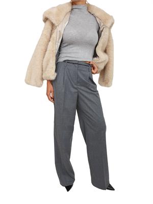 Pantalone Eusebio Nenette in fresco lana grigio in DONNA