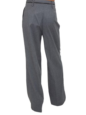 Pantalone Eusebio Nenette in fresco lana grigio in DONNA