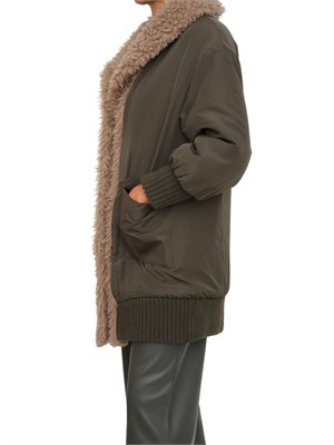 Giaccone Peppa Nenette in nylon verde in DONNA