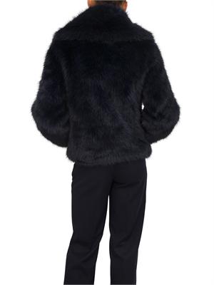 Pelliccia Nenette in ecovolpe blu in DONNA
