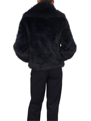 Pelliccia Nenette in ecovolpe blu in DONNA