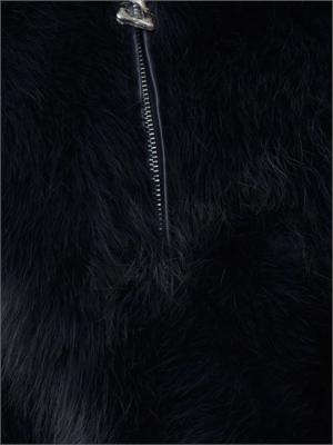 Pelliccia Nenette in ecovolpe blu in DONNA