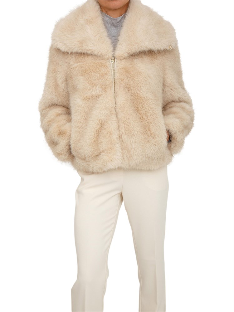 Pelliccia Nenette in ecovolpe beige