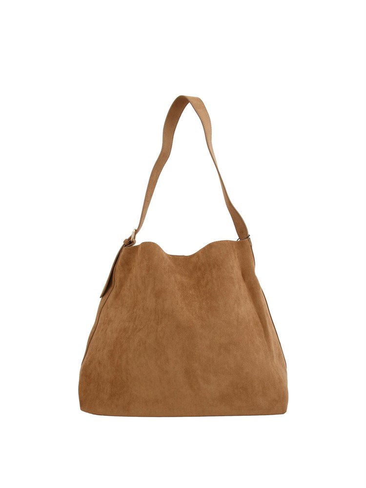 Borsa Adelio Emme Marella in jersey spalmato cammello